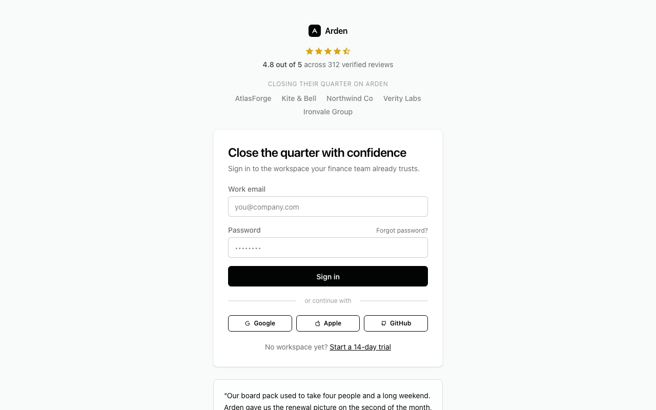 Social proof preview