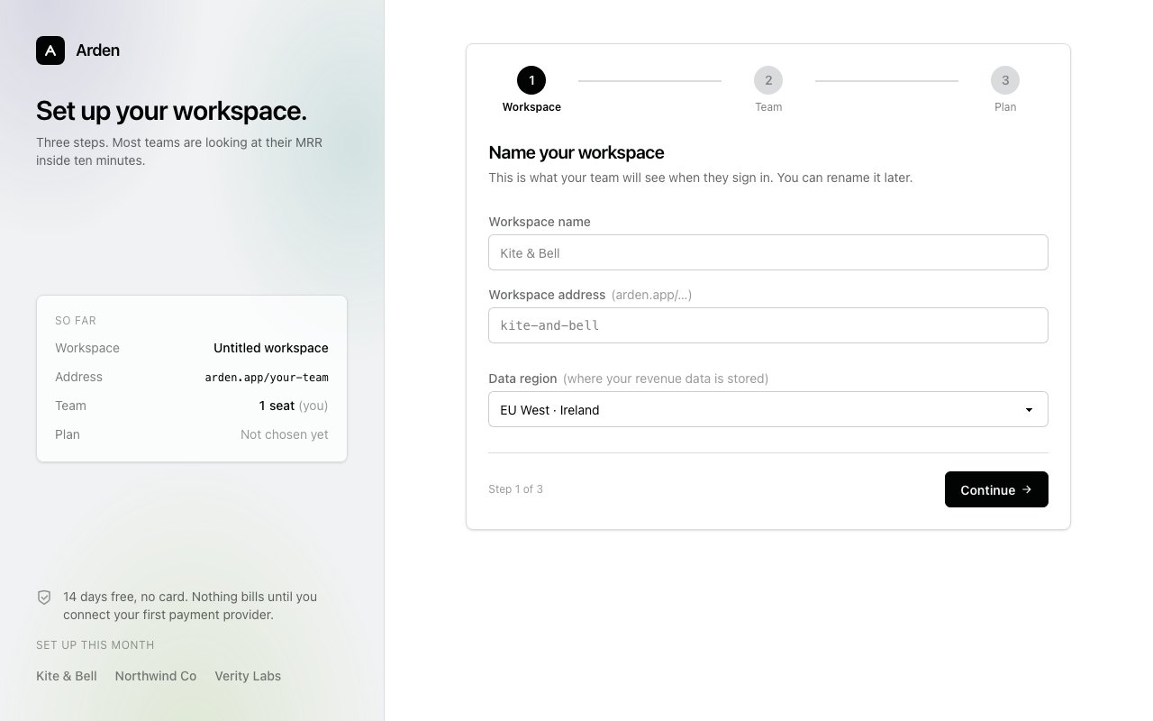 Onboarding preview
